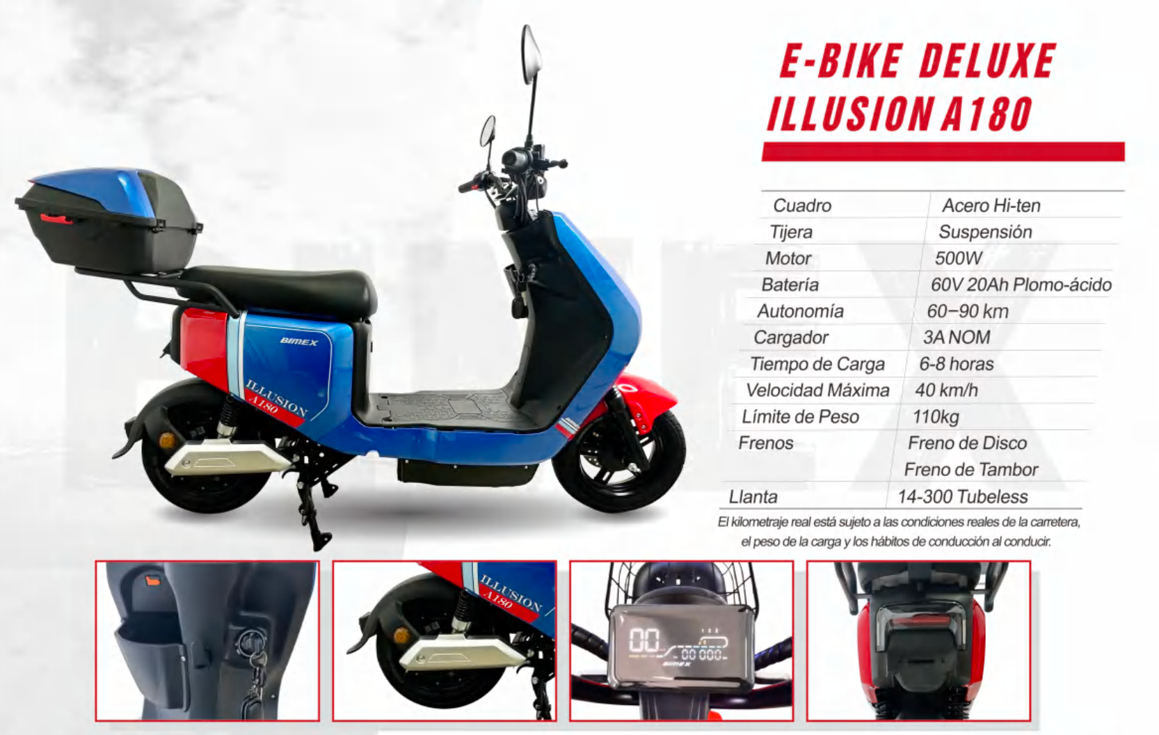Motoneta Eléctrica Bimex Deluxe Illusion