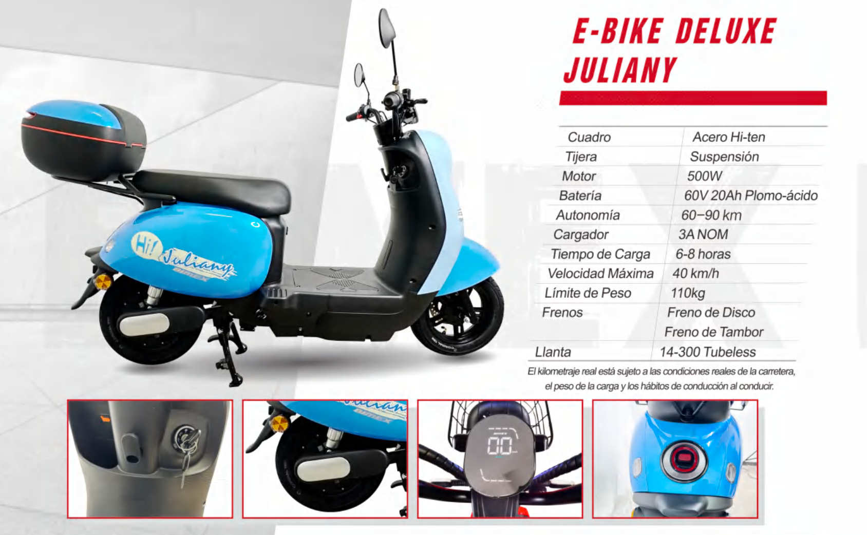 Motoneta Eléctrica Bimex Deluxe Juliany