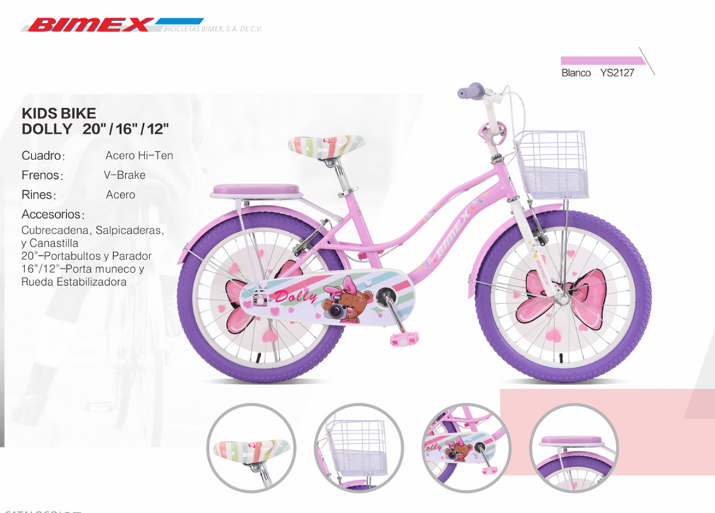 Bicicleta Infantil Bimex Dolly