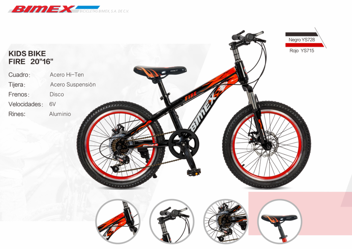 Bicicleta Infantil Bimex Fire