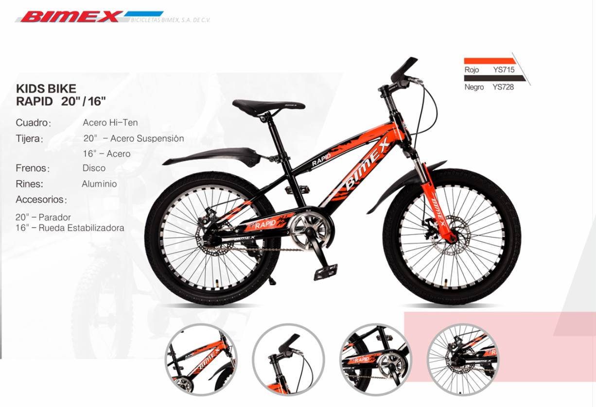Bicicleta Infantil Bimex Rapid